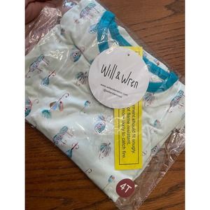 NWT Will & Wren Bamboo Fishing Pajamas Size 4T